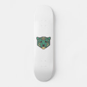 Blue Tiger Head Skateboard (Vorderseite)