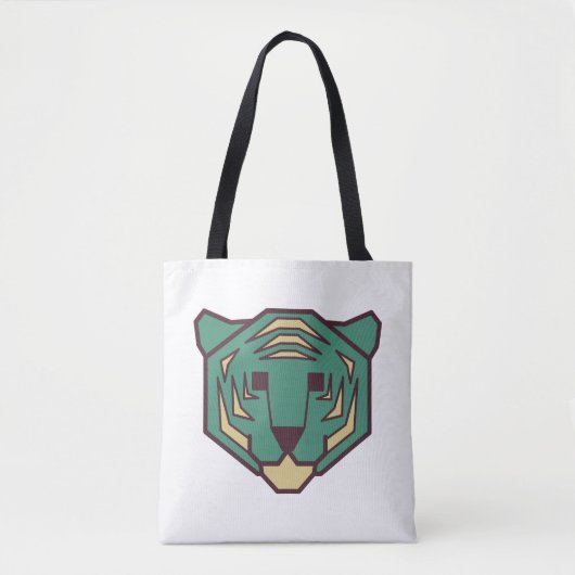 Blue Tiger Head Tasche (Vorderseite)