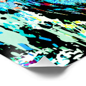 Blue Tiger Head - Tiger Portrait Poster drucken (Ecke)