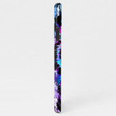 Blue Tiger iPhone Case - Lila Tiger-Gesicht iPhone Hülle (Rechte Seite)