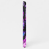 Blue Tiger iPhone Case - Lila Tiger-Gesicht iPhone Hülle (Linke Seite)