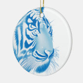 Blue Tiger Keramik Ornament (Links)