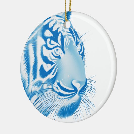 Blue Tiger Keramik Ornament (Links)