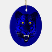 Blue Tiger Keramik Ornament (Rechts)