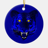 Blue Tiger Keramik Ornament (Vorne)
