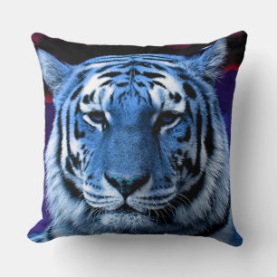Blue Tiger Kissen