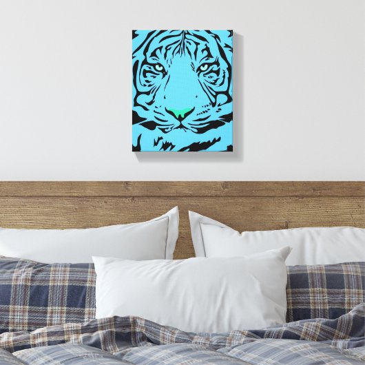 Blue Tiger Leinwanddruck (Insitu (Schlafzimmer))