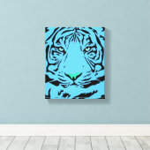 Blue Tiger Leinwanddruck (Insitu (Holzboden))