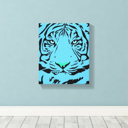 Blue Tiger Leinwanddruck (Insitu (Holzboden))