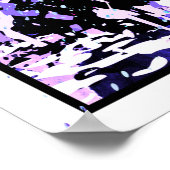 Blue Tiger Poster - Tiger Head Printwerbung (Ecke)