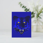 Blue Tiger Postkarte (Stehend Vorderseite)