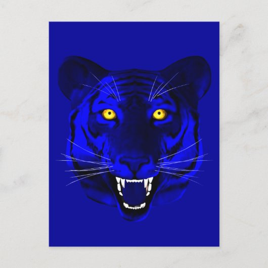 Blue Tiger Postkarte (Vorderseite)
