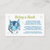 Blue Tiger Watercolor Bringen Sie eine Babydusche Begleitkarte (Vorderseite)