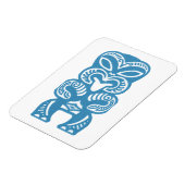 Blue Tiki Good Luck Figure Symbol Magnet (Linke Seite)