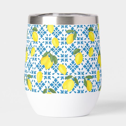 Blue Tile French Country Lemon Pattern (Rückseite)