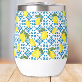 Blue Tile French Country Lemon Pattern