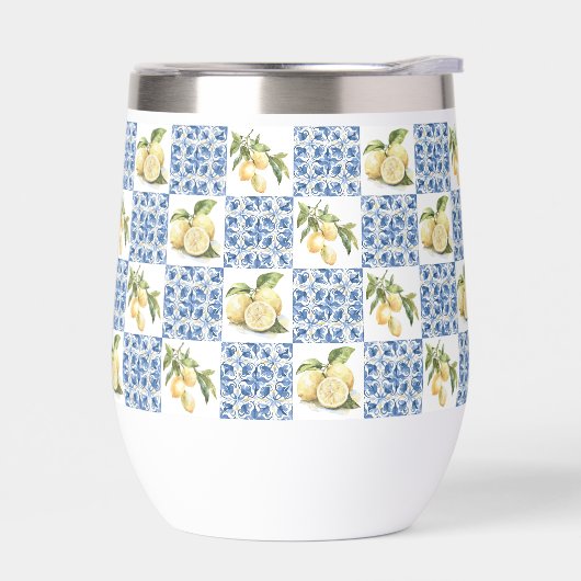 Blue Tile French Country Lemon Pattern (Links)