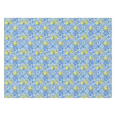 Blue Tile French Country Lemon Pattern Home Decor Tischdecke (Vorderseite (Horizontal))