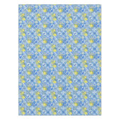 Blue Tile French Country Lemon Pattern Home Decor Tischdecke (Vorderseite)