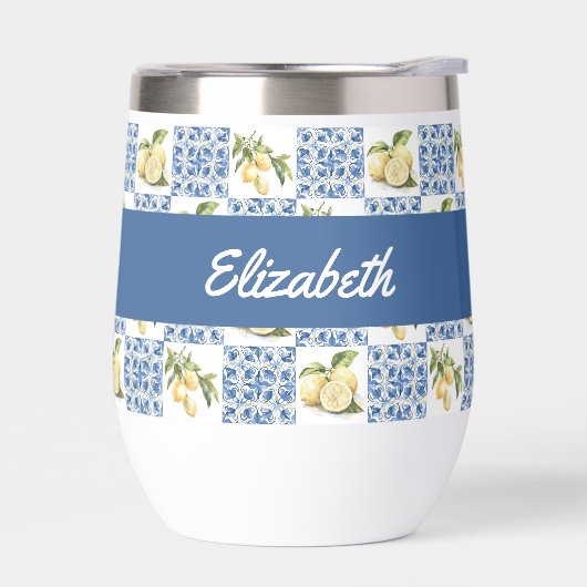 Blue Tile French Country Lemon Pattern Name (Links)