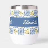 Blue Tile French Country Lemon Pattern Name (Rückseite)