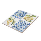 Blue Tile French Country Lemon Pattern Tile Fliese (Seite)
