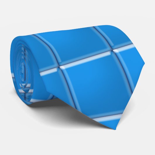Blue Tile Krawatte (Gerollt)