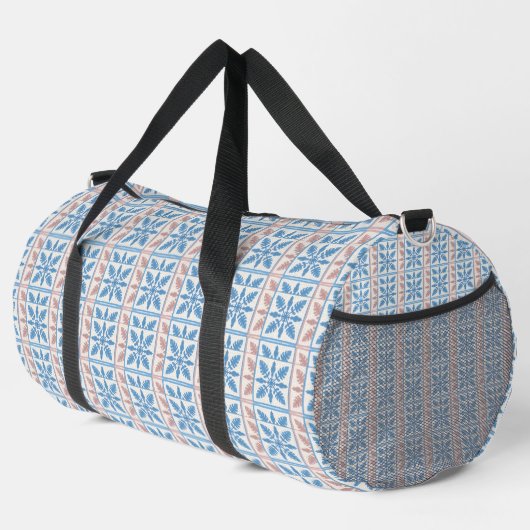 Blue Tile Large Duffle Bag (Rechte Ecke)