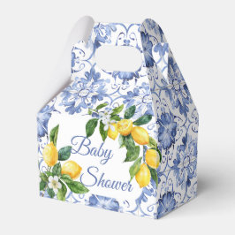 Blue Tile Lemon Baby Dusche Geschenkschachtel