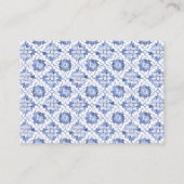 Blue Tile Lemon Diaper Raffel Begleitkarte (Rückseite)