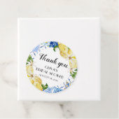 Blue Tile Lemon Italienisches Brautparty Gefältmar Geschenkanhänger (Beispiel)