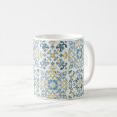 Blue Tile Lemon Kaffeetasse (VorderseiteRechts)