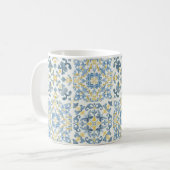 Blue Tile Lemon Kaffeetasse (Vorderseite Links)