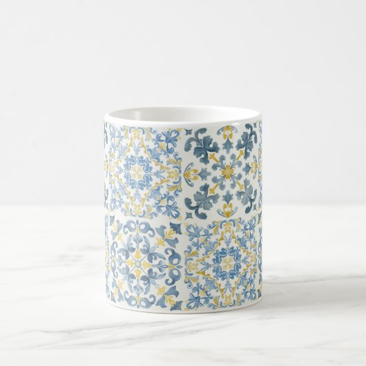 Blue Tile Lemon Kaffeetasse (Mittel)
