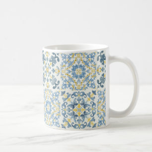 Blue Tile Lemon Kaffeetasse