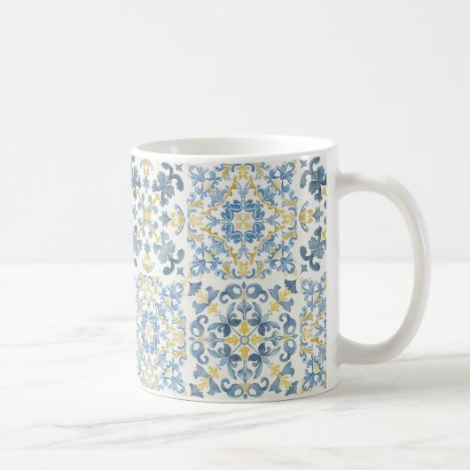 Blue Tile Lemon Kaffeetasse (Rechts)