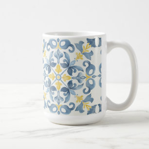Blue Tile Lemon Kaffeetasse