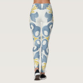 Blue Tile Lemon Leggings (Rückseite)