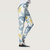 Blue Tile Lemon Leggings (Rechts)