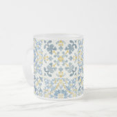 Blue Tile Lemon Mattglastasse (Vorderseite Links)
