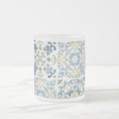 Blue Tile Lemon Mattglastasse (Mittel)
