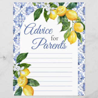 Blue Tile Lemon Ratschläge für Eltern