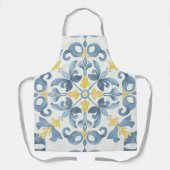 Blue Tile Lemon Schürze (Vorderseite)
