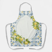 Blue Tile Lemon Schürze (Vorderseite)