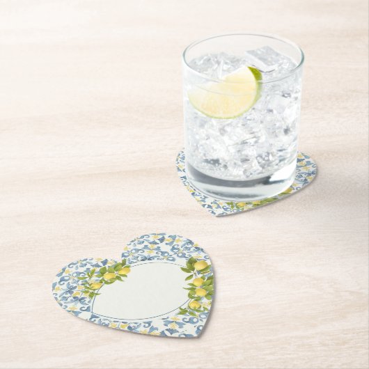 Blue Tile Lemon Untersetzer (Vor Ort)