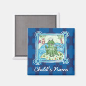 Blue Tile Magnet $ 3,65 (Vorderseite/Rückseite)