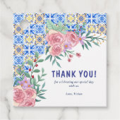 Blue Tile Mamma Mia Baby Dusche Geschenkanhänger (Vorderseite)