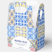 Blue Tile Mamma Mia Baby Dusche Geschenkschachtel (Offen)