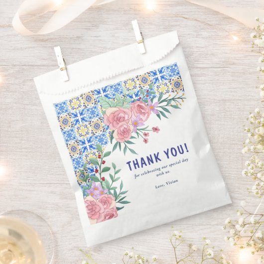 Blue Tile Mamma Mia Baby Dusche Geschenktütchen (Ausgeschnitten)