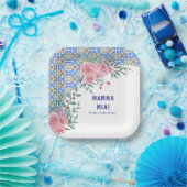 Blue Tile Mamma Mia Baby Dusche Pappteller (Party)